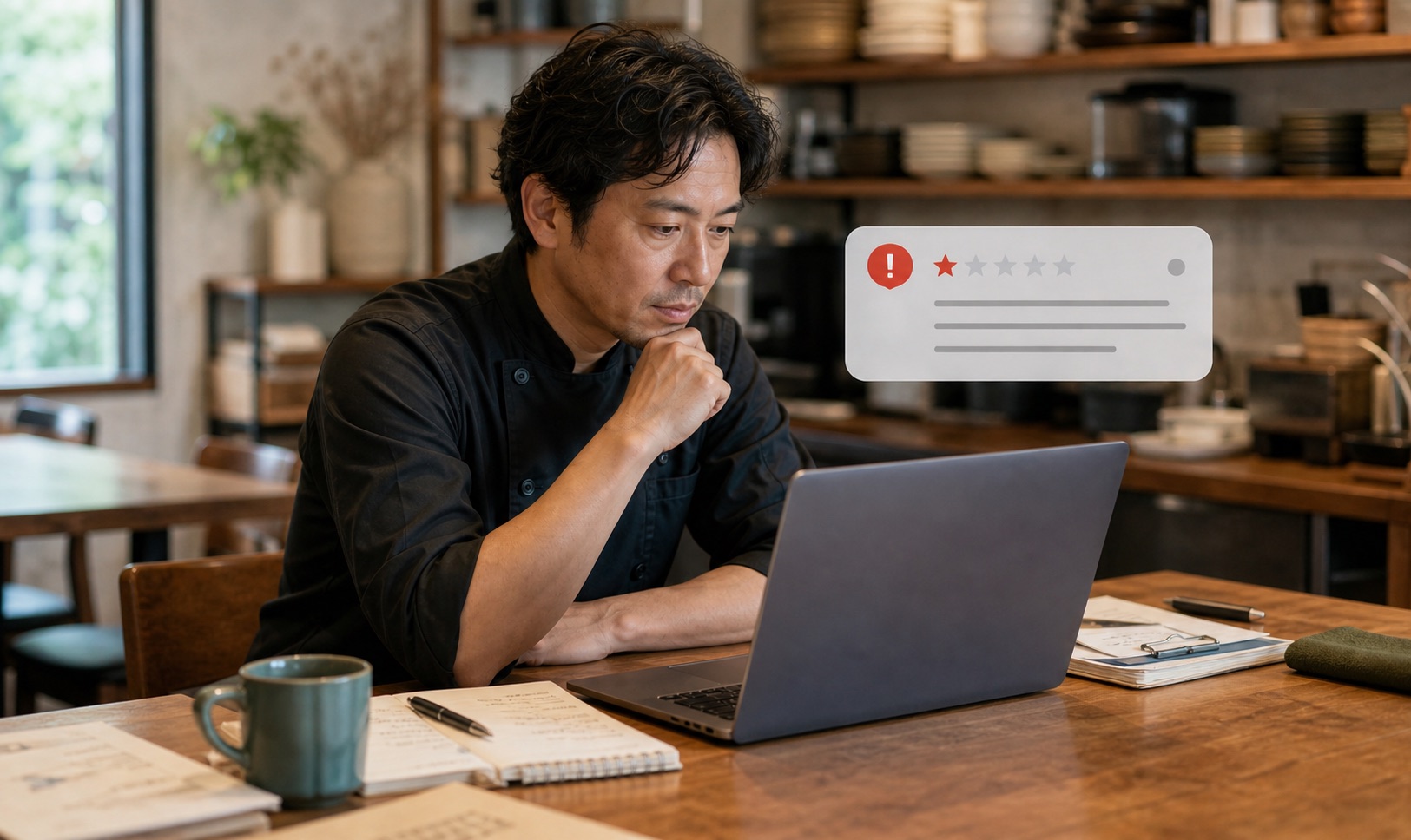 Googleマップの星1口コミにAIで冷静に返信する店舗オーナー