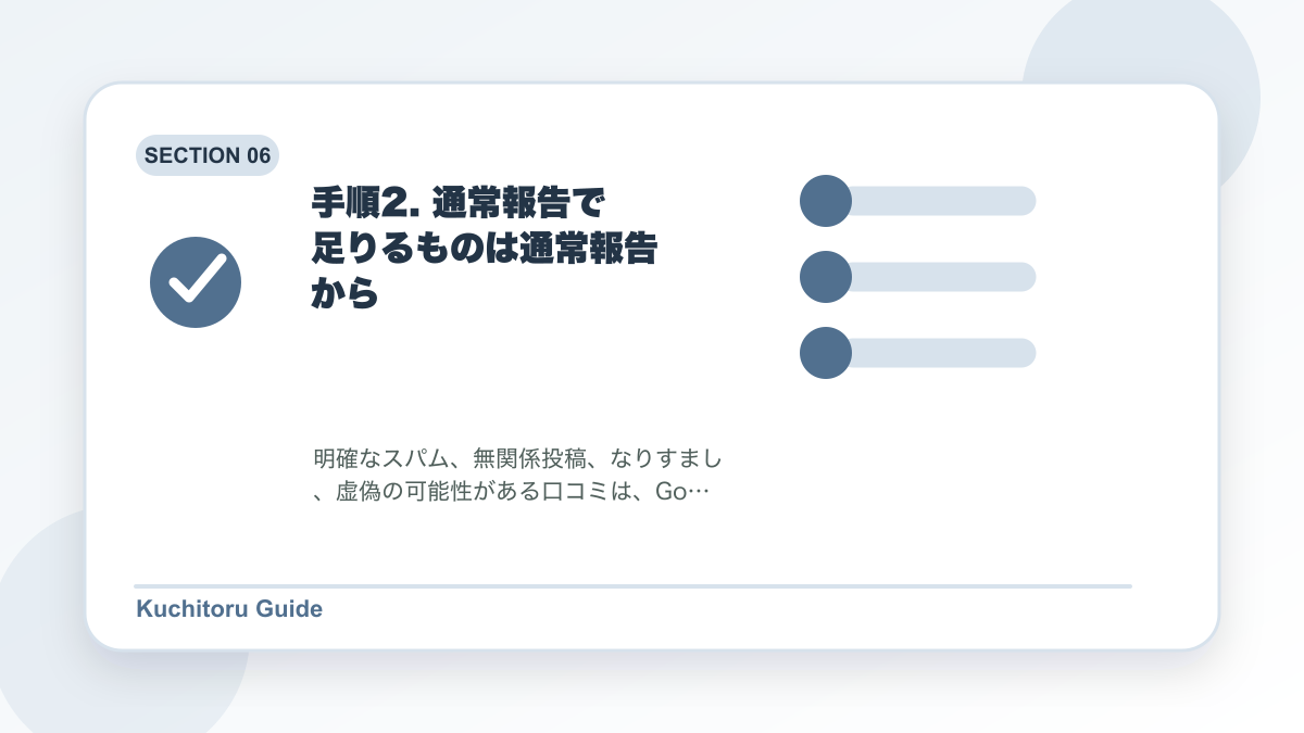 手順2. 通常報告で足りるものは通常報告からの要点図解