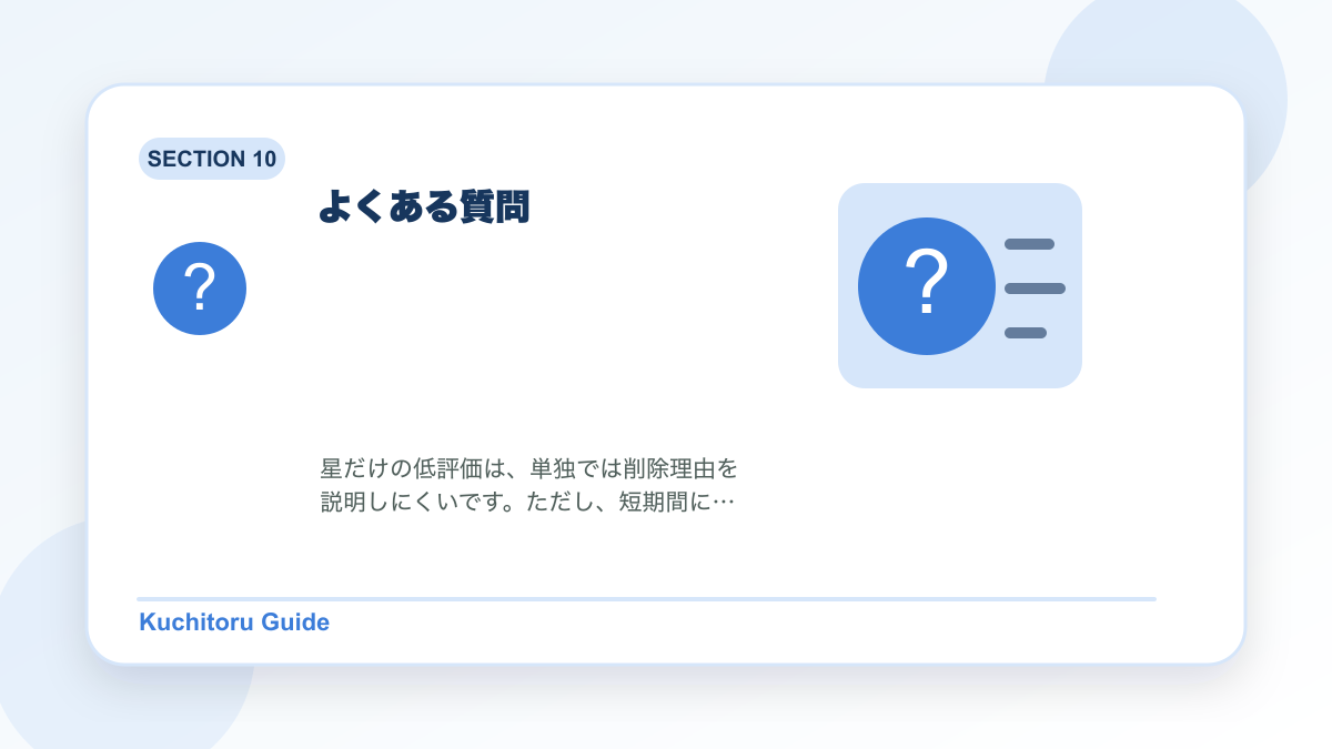 よくある質問の要点図解