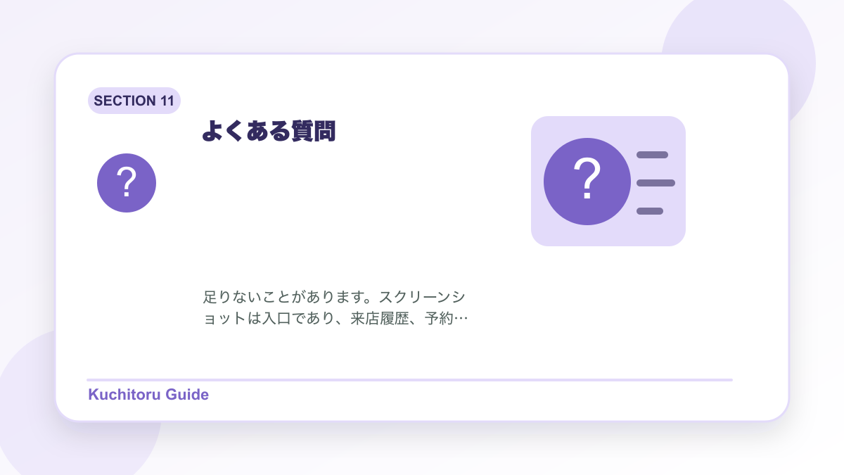 よくある質問の要点図解