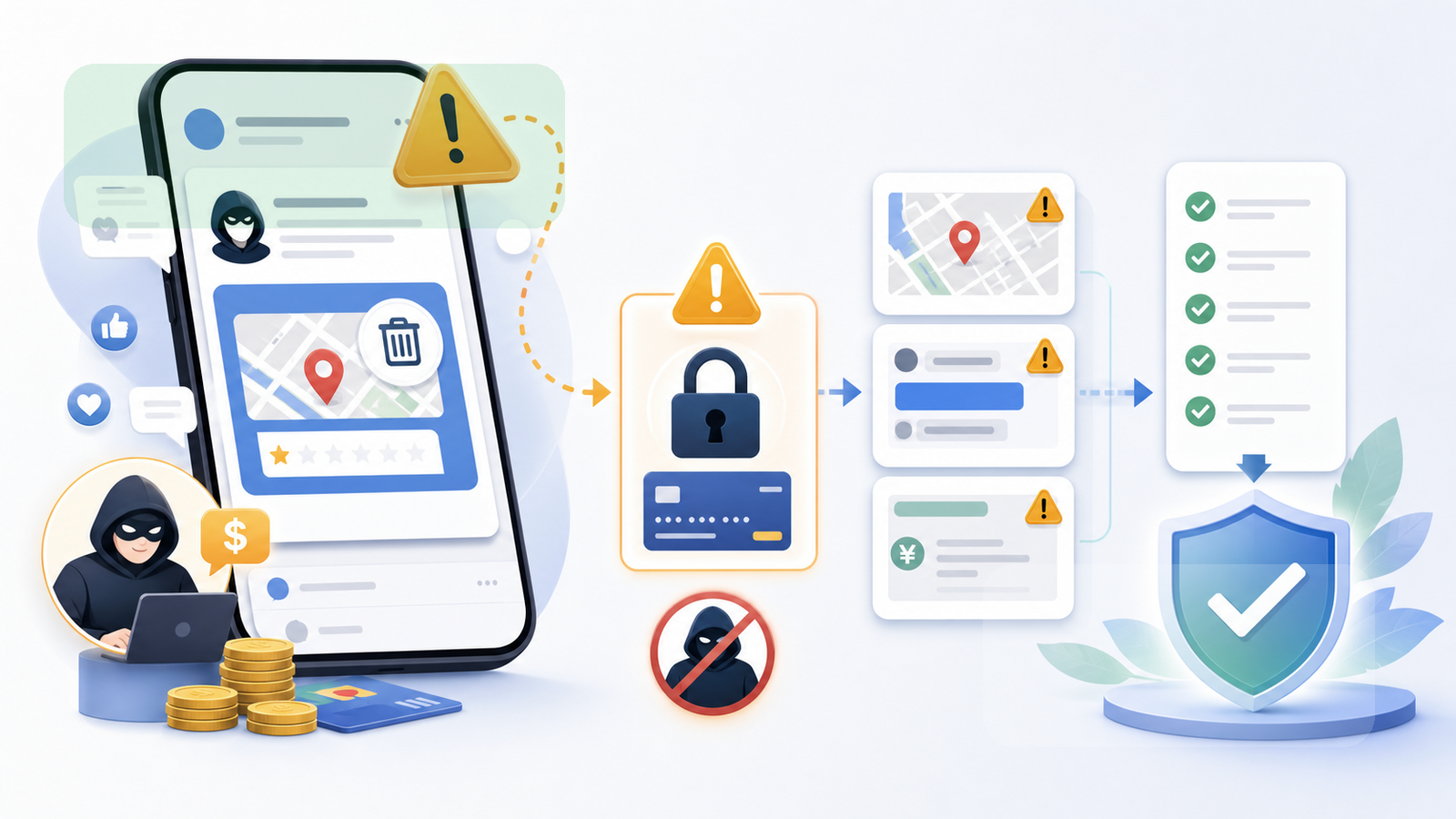 SNSで増える口コミ削除詐欺の手口｜DM営業・成功報酬・Google関係者を名乗る罠
